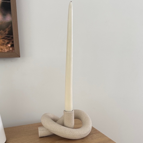 CB2 Cream Asha Taper Holder - Picture 1 of 2